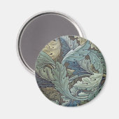 Aimant William Morris Acanthus Sage Fleur Floral Botaniqu (Recto/Verso)