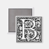 Aimant William Morris Alphabet "B" (Recto/Verso)