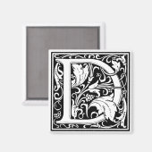 Aimant William Morris Alphabet "D" (Recto/Verso)