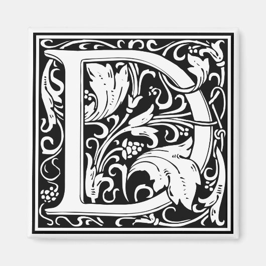 Aimant William Morris Alphabet "D" (Devant)