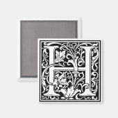Aimant William Morris Alphabet "H" (Recto/Verso)