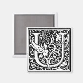 Aimant William Morris Alphabet "U" (Recto/Verso)