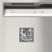 Aimant William Morris Alphabet "U" (In Situ (Lave-vaisselle))
