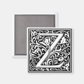 Aimant William Morris Alphabet "Z" (Recto/Verso)