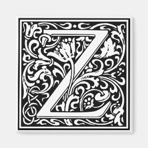 Aimant William Morris Alphabet "Z"