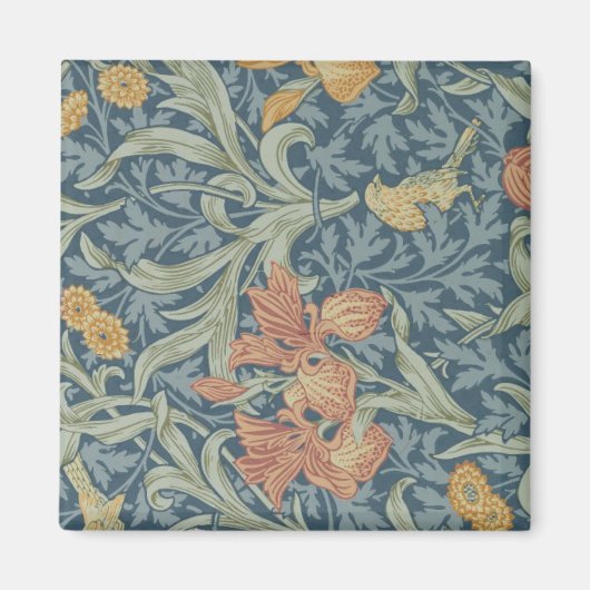 Aimant William Morris Art Décoratif Iris Motif (Devant)