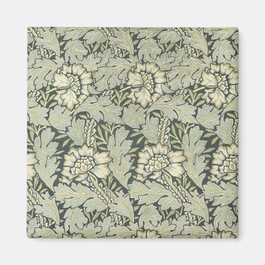 Aimant William Morris Cartes de conception de tissus flor (Devant)