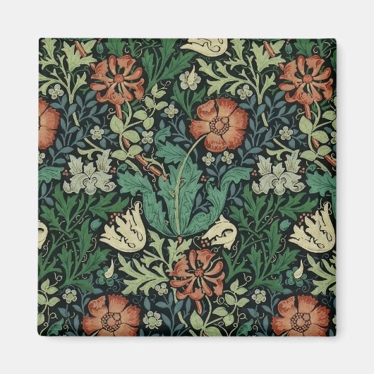 Aimant William Morris Compton Floral Art (Devant)