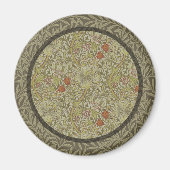 Aimant William Morris Floral Lys willow art design (Devant)