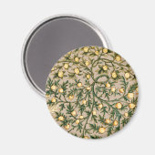Aimant William Morris Fruit Floral Jardin Fleur Classique (Recto/Verso)