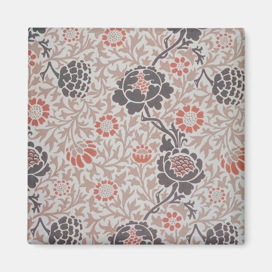 Aimant William Morris Grafton Botanic Art Design (Devant)