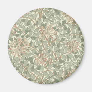 Aimant William Morris Honeysuckle Vert Floral