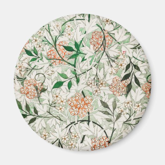 Aimant William Morris Jardin Fleur de Jasmin Classique (Devant)
