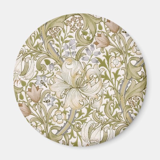 Aimant William Morris Jardin Fleur de Lys Classique (Devant)