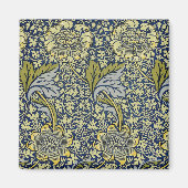 Aimant William Morris Kennet Fond d'écran Floral Bleu (Devant)
