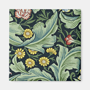 Aimant William Morris - Leicester, motif floral