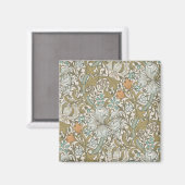 Aimant William Morris Lys Bleu Doré Classique (Recto/Verso)