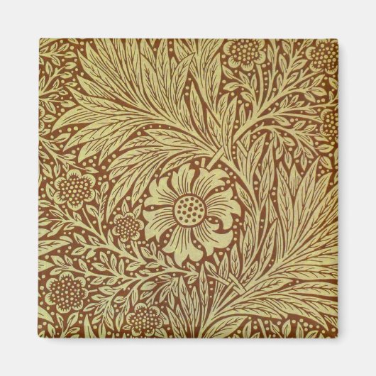 Aimant William Morris Marigold Motif de fleurs antiques (Devant)