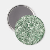 Aimant william morris marigold vert floral fleur (Recto/Verso)