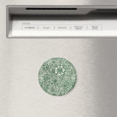 Aimant william morris marigold vert floral fleur (In Situ (Lave-vaisselle))