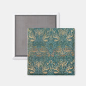 Aimant William Morris Peacock and Dragon Textile Design (Recto/Verso)