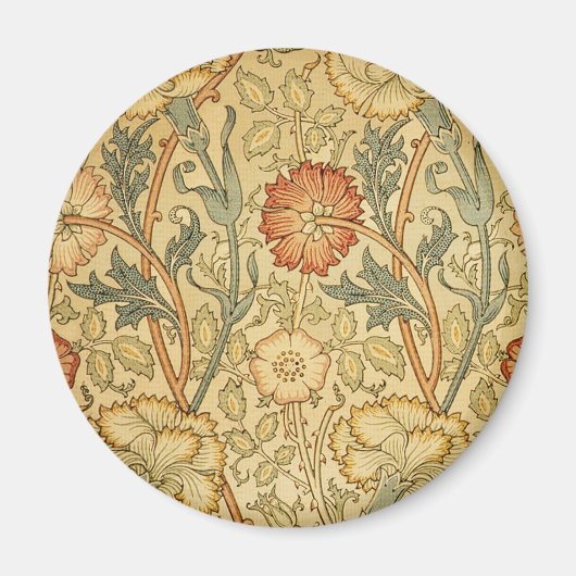 Aimant William Morris Rose Flower Fond d'écran Motif (Devant)