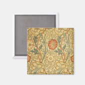 Aimant William Morris Rose Flower Fond d'écran Motif (Recto/Verso)