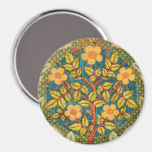 Aimant William Morris Rose Wreath : Arts et Métiers class (Recto/Verso)