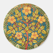 Aimant William Morris Rose Wreath : Arts et Métiers class (Devant)