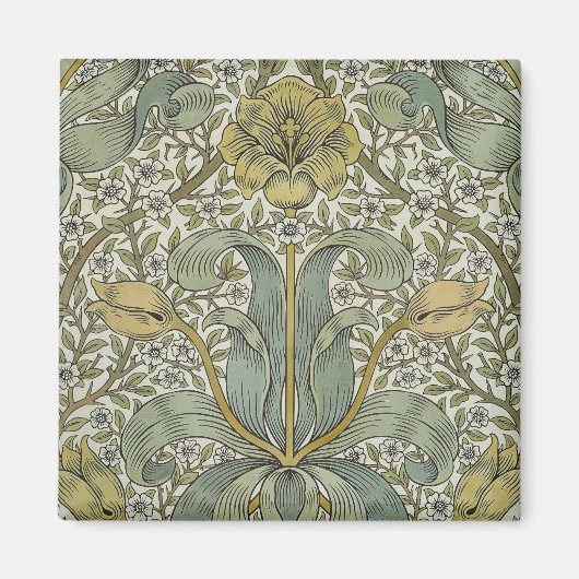Aimant William Morris Spring Motif classique épais (Devant)
