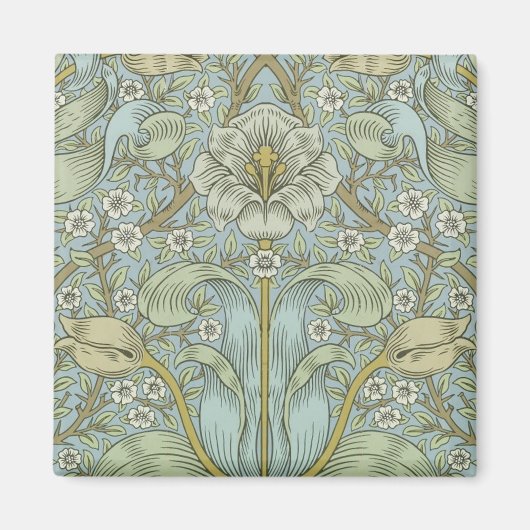 Aimant William Morris Spring Thicket : Floral antique (Devant)