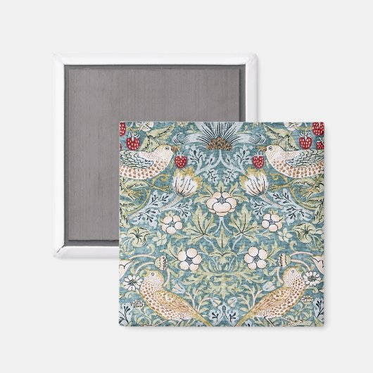 Aimant William Morris Strawberry Thief Design de lumière (Recto/Verso)
