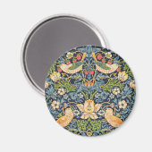 Aimant William Morris Strawberry Thief Motif floral (Recto/Verso)
