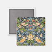 Aimant William Morris Strawberry Thief Motif floral (Recto/Verso)