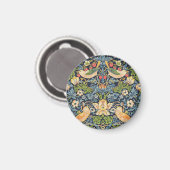 Aimant William Morris Strawberry Thief Motif floral (Recto/Verso)