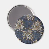 Aimant William Morris Tulip Willow Blue Motif (Recto/Verso)
