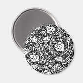 Aimant William Morris Vin de raisin noir blanc (Recto/Verso)