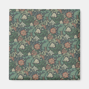 Aimant William Morris Vintage Floral Rose Green Compton