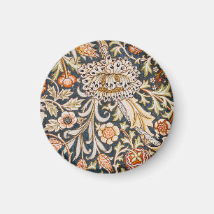 Aimant William Morris Vintage Trent Motif Floral Bleu