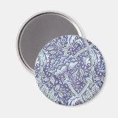 Aimant William Morris Windrush Motif Bleu Floral (Recto/Verso)