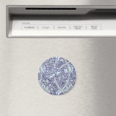 Aimant William Morris Windrush Motif Bleu Floral (In Situ (Lave-vaisselle))