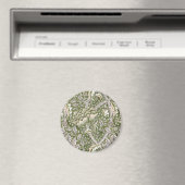 Aimant : William Morris Windrush Motif Vert : Vintage (In Situ (Lave-vaisselle))