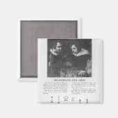 Aimant William Shakespeare et Ben Jonson (Recto/Verso)