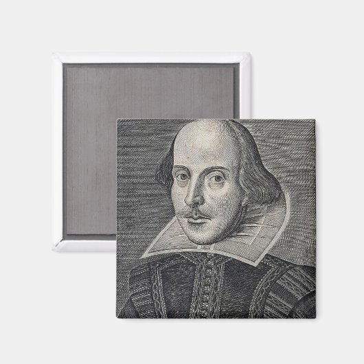 Aimant William Shakespeare Portrait (Recto/Verso)