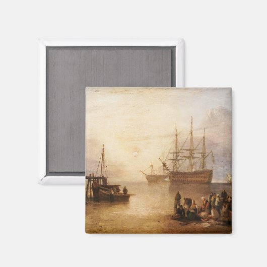 Aimant William Turner - Le Couchage Du Soleil À Travers L (Recto/Verso)