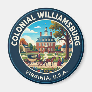 Aimant Williamsburg colonial en Virginie