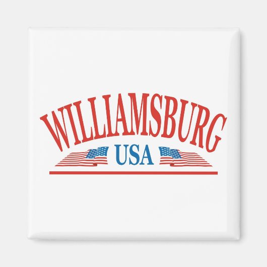 Aimant Williamsburg Virginia USA (Devant)