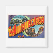 Aimant Wilmington #2 North Carolina NC Carte postale Vint (Devant)