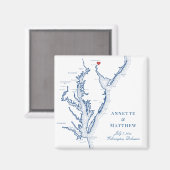 Aimant Wilmington Delaware Wedding Favor (Recto/Verso)