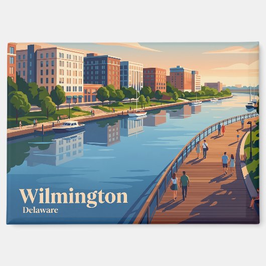 Aimant Wilmington Riverfront USA (Recto)